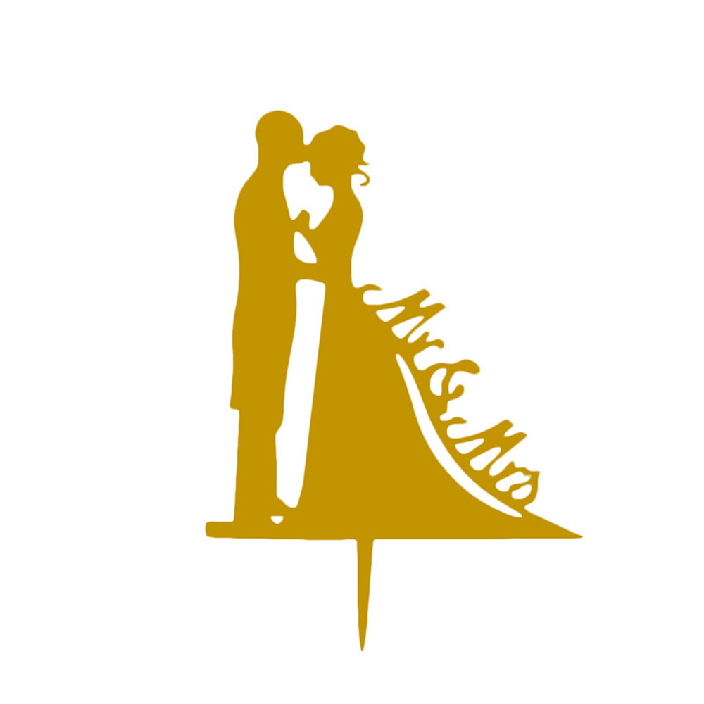 SEARCHI Love Wedding Proposal Cake Topper, Acrylic Wedding Proposal