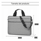 thumbnail image 2 of "Bolsa Acolchada Para Portátil De 15.6 Pulgadas Gris con negro ", 2 of 5
