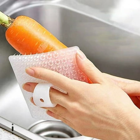 

Warkul Silicone Vegetable Brush Carrot Scrubber Veggie Brush Potato Scrubber Reusable for Kitchen Food Carrots Corn