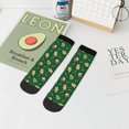 thumbnail image 7 of Fuzoiu green Christmas Element Print Adult Socks, Crew Moisture-wicking Socks, Unisex Cushion Crew Socks,Casual Sports Ankle Socks, 7 of 7