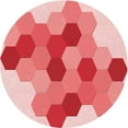 thumbnail image 1 of Ahgly Tapis Rond Lavable en Machine Intérieur Transitionnel Rose Flamant, 6 Pieds Rond, 1 of 7