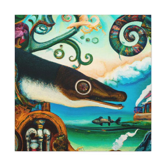 Electric Steampunk Eels - Canvas
