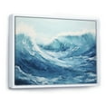 thumbnail image 2 of Designart "Ocean Storm In Minimalist Style II" Ocean Floater Framed Canvas Prints, 2 of 5