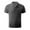 Dark Gray, variant on Muscularfit Mens Tops Trendy Black Short Sleeve Collared Solid Polo Shirts Beach Shirts for Men