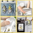 thumbnail image 5 of luyaa 4 Pcs 18 x 26 Inch Sunflower Kitchen Towels Summer Dish Towels for Kitchen Decorative Tea Towels Sunflower Hand Towels for Bathroom Bar Drying Cloth with Hanging Loop Absorbent Plaid Towels, 5 of 6