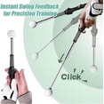 thumbnail image 3 of Telescopic Golf Swing Training Aid, Retractable Grip Trainer with Click Feedback for Right & Left-Handed Golfers, Strength Practice Tool, 3 of 7