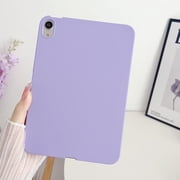 Dteck Case for iPad Air 11 Inch (2024)/iPad Air 5th 4th Generation 10.9 Inch, Skin-Friendly Durable Silicone Protective Cover,Slim and Protable,Purple