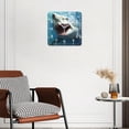 thumbnail image 3 of 10 Inch Wall Clock Battery Operated Silent Clock Decorative for Office, Kitchen, Outdoor, Living Room，The Best of Shark and Ocean Creative Pattern, 3 of 4