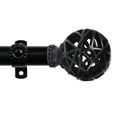 thumbnail image 2 of 13/16 inch Ruston Curtain Rod 66-120" - Black, 2 of 2