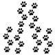 thumbnail image 3 of 24Pcs Cat Footprint Vehicle Stickers Black PVC Designed For Pet Lovers With Adhesion, 3 of 3