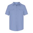thumbnail image 7 of Mgmyaa Men's Button Down Short Sleeve Shirts Casual Lightweight Cotton Linen Shirts Vacation Beach Summer Tops with Pockets, 7 of 7