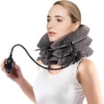 thumbnail image 1 of Wolfrail Adjustable Inflatable Cervical Neck Traction Device.Neck Support Brace.Instant Neck Pain Relief.Neck Stretcher Cervical Traction of Home use for Neck Care Equipment (Gray), 1 of 5