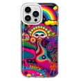thumbnail image 1 of MUNDAZE Apple iPhone 13 Pro Psychedelic Trippy Hippie Night Walk Shockproof Clear Hybrid Protective Phone Case Cover, 1 of 6