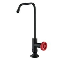 Urbix 100% Lead-Free Kitchen Water Filter Faucet in Matte Black/Red