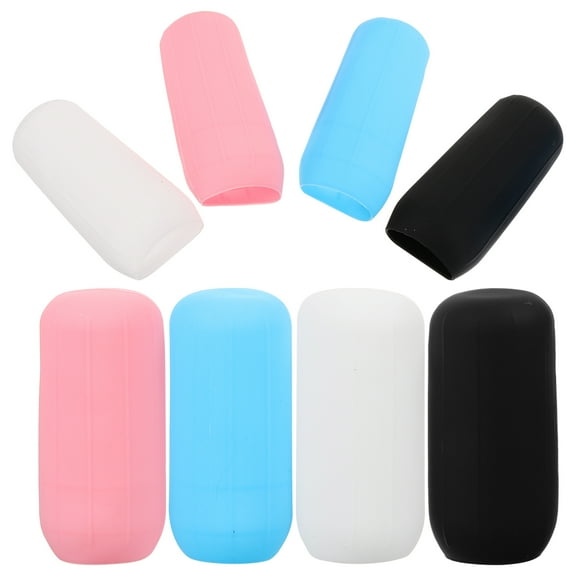 Aloha 8 pcs Travel Lotion Bottle Covers Silicone Travel Container Covers Elastic Travel Bottles Covers