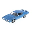thumbnail image 2 of Diecast Car & Display Case Package - 1969 Pontiac GTO, Blue - Welly 22501 - 1/24 Scale Diecast Model Toy Car w/Display Case, 2 of 3