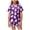 a22-Purple, variant on KPOPLK Girls Halloween Sleepwear Set 2-13Y 2Pcs Pumpkin Print Short Sleeve Button Down Shirt with Shorts Jammies,Size 4-5 Years
