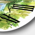 thumbnail image 3 of Designart 'White House In The Woods' Traditional Wall Clock, 3 of 5
