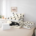 thumbnail image 5 of Feelyou Magic Cat Kitten Bedding Comforter Set 7pcs for Kids, Fashion Polkadots King Bedding Sets, Kawaii Animal Theme Reversible Bed Sheets, Microfiber Bedroom Decor, 5 of 7