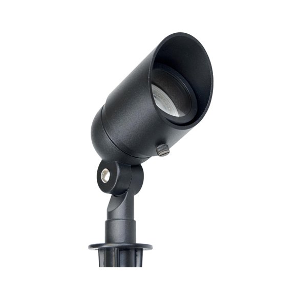 Lumina Lighting Ampoule LED Remplaçable 4W Éclairage Paysager 12V Basse Tension Projecteurs Paysagers Blanc Chaud Étanche pour Jardin Pelouse Porche Patio et Cour (Noir Lot de 2)