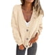 thumbnail image 1 of Suéter Cardigan PRETTYGARDEN para Mujer Otoño 2025 Beige XL, 1 of 7