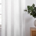 thumbnail image 4 of Gap Home Multi-Nep Organic Cotton Light Filtering Window Curtain Pair White 95, 4 of 6