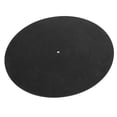 thumbnail image 1 of Turntable Platter Mat,  Record Pad Rubber Universal Vibration Reduction Professional Static Resistant 12in Black  for LP Record Player, 1 of 7