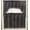 Black, variant on Embroidered Lace Trim 36" Long Kitchen Curtain Tiers and Swag Set