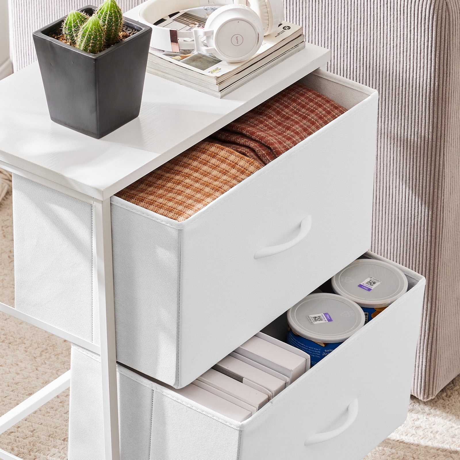 MAYEERTY Drawers Dresser Chest of Drawers,Metal Frame and Wood Top