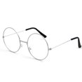 thumbnail image 1 of UDIYO Vintage Women Men Round Circle Metal Spectacles Optical Glasses Eyeglasses Frame, 1 of 6