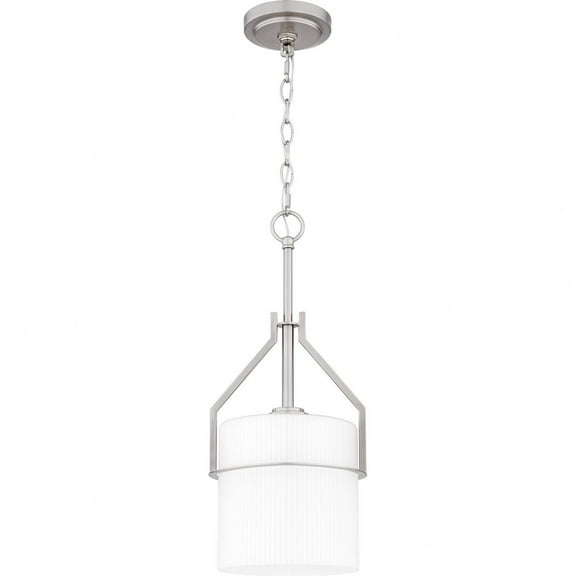 Quoizel Seymour 1-Light Brushed Nickel Mini Pendant Light