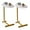 White+Gold | 2 Pack, variant on Hassch 2-Piece C-Shaped Side Tables Set with MDF Top and Metal Frame, Compact Sofa End Tables for Living Room, Bedroom, or Small Spaces, White+Gold