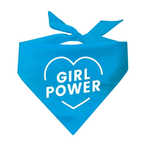 Girl Power Feminist Triangle Dog Bandana (Assorted Colors)