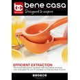 thumbnail image 6 of Bene Casa Orange Aluminum Lemon Squeezer Easy Squeeze No Pulp Citrus Press, 6 of 6