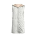thumbnail image 4 of ZZwxWA Womens Long Vest Winter Warm Reversible Coats Sleeveless Fleece Jacket Casual Hooded Zipper Outwear with Pockets Womens 2025 Fall Reversible Vests Zip Up Hoodie Pockets Long Warm Winter Coat, 4 of 5