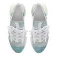 thumbnail image 5 of Teal Green White Graffiti Abstract Art Walking Shoes for Men Woman Lightweight Tennis Fashion Elastic Sports Shoes Cushion Basketball Shoes, 5 of 7