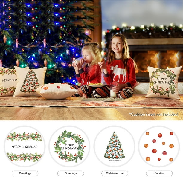 Christmas pillow covers 16x16 sale