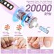 thumbnail image 3 of Kit de manicura y pedicura Hoxida, luz LED de 360°, 10 velocidades, inalámbrica, 3 of 9