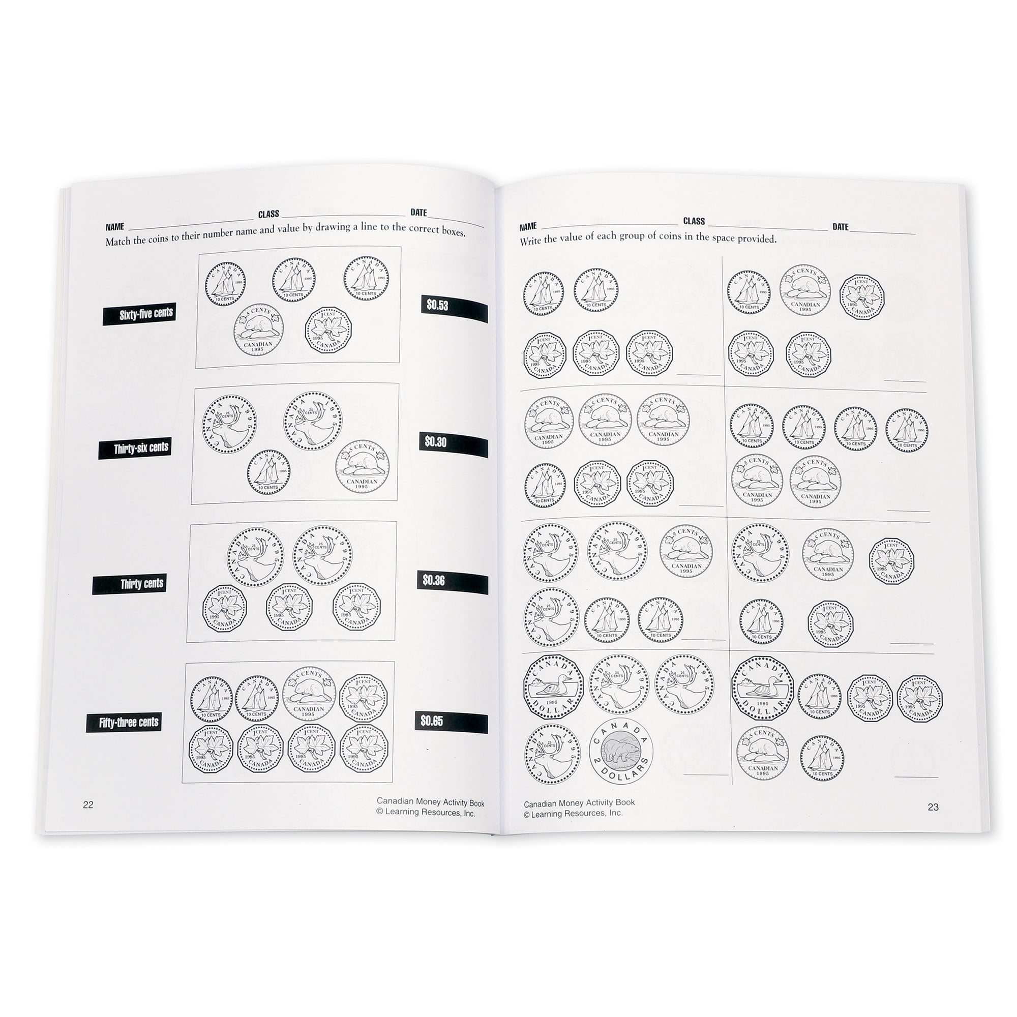 Learning Resources Canadian Classroom Money Kit, Play Money for Kids, Ages 5+
