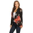 thumbnail image 2 of Women's Classic Draped Open Front Blazer Casual Workwear Long Sleeve Jacket, 2 of 5