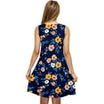 thumbnail image 4 of Viikei Womens Dresses Clearance,Plus Size Summer Maxi Dress for Women,Women's Casual Plus-size Sleeveless Round Neck Short Floral Dress Blue XL, 4 of 5