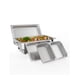 thumbnail image 1 of Yeshouse calentadores eléctricos de buffet tipo fiambrera, de acero inoxidable, con 1 bandeja grande y 2 medianas, control de temperatura digital, ideales para catering, fiestas y festivales, 1 of 7