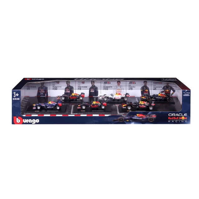 Burago : Formula 1 Red Bull - Exclusif 1:43 Moulé sous Pression Ensemble de 6