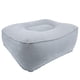 thumbnail image 1 of Almohada inflable para reposapiés de viaje, flocado, cojín relajante para vuelos de viaje con bomba de aire (gris), 1 of 5