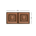 thumbnail image 3 of 223 - La Scala 2 ft. x 4 ft. PVC Glue-up or Lay in Ceiling Tile in Antique Copper (80 Sq.ft / Pack) - 10 Pieces, 3 of 6