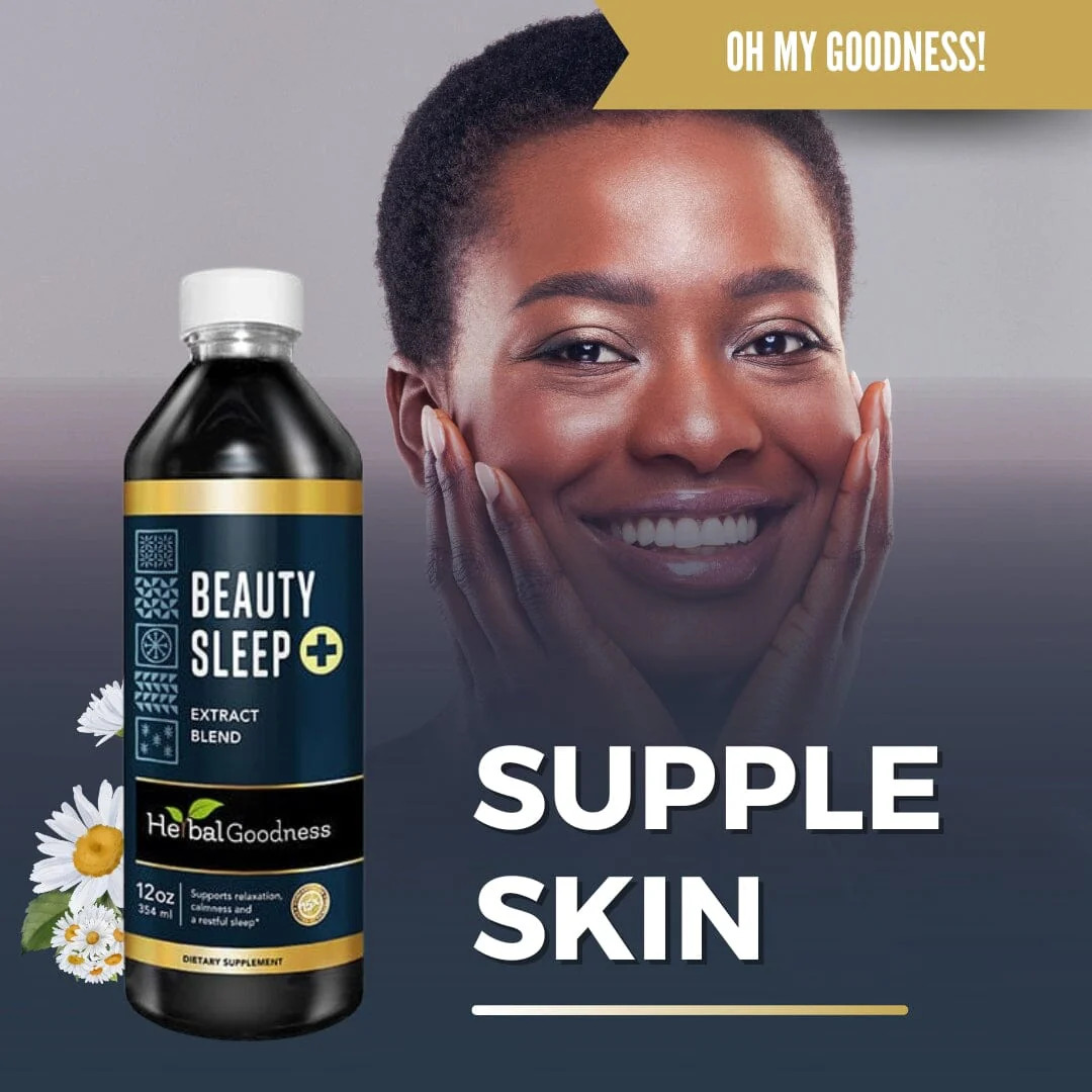 Beauty Sleep Liquid Extract Supplement 12fl.oz - Natural Sleep Aid, Melatonin for Men & Women, Chamomile, Lavender - Herbal Goodness