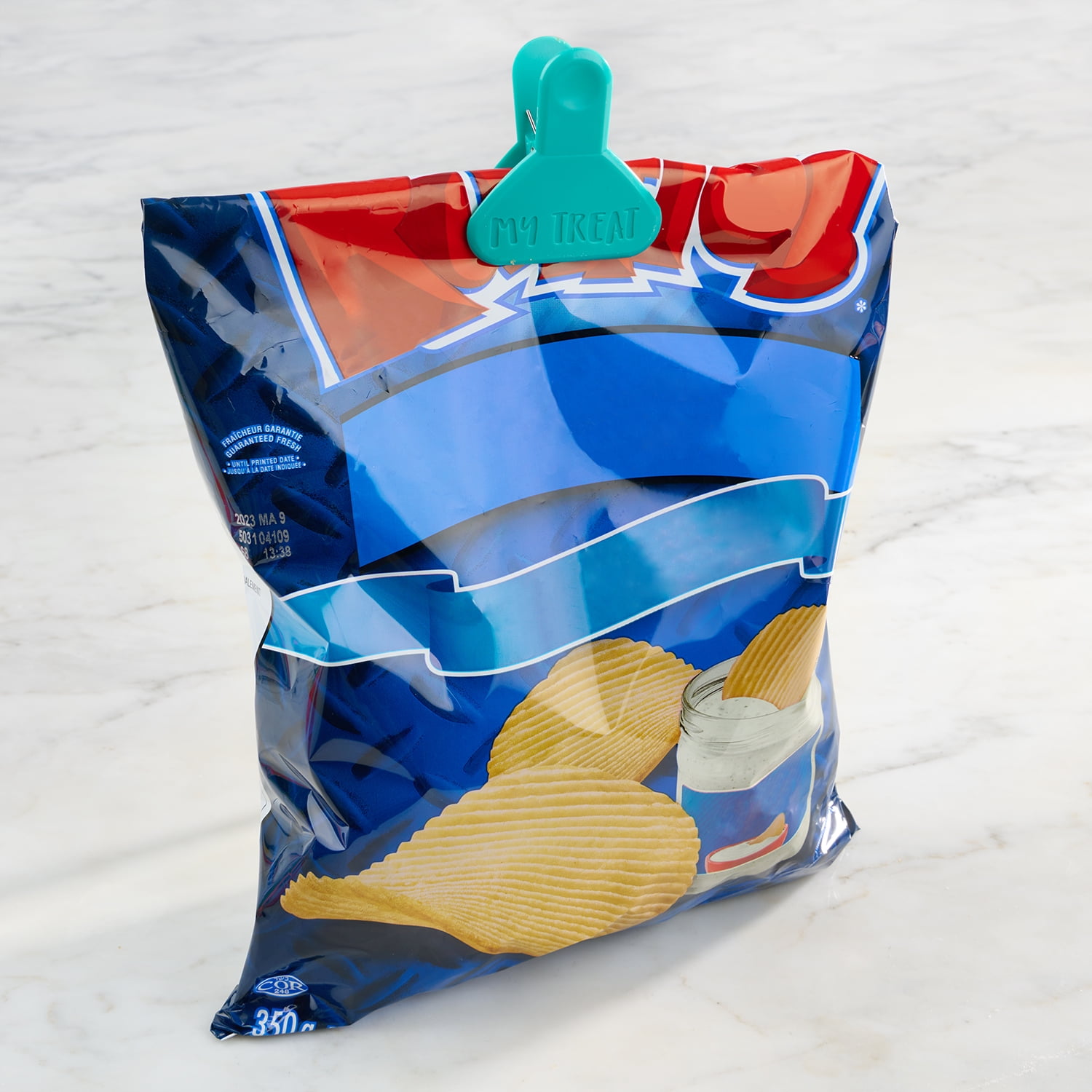 Tropical Blue Fish Snack Bag Chip Clips Set/3 