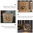 thumbnail image 3 of KONTONTY 1Set Desk Lamp Wood Carved Night Light Modern for Bedroom Use, 3 of 4
