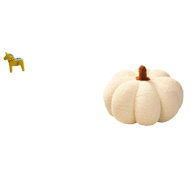 Figura de escritorio,Estatua tradicional sueca del caballo de Dala,Figura creativa del caballo Dalecarliano,Almohadas de calabaza de Halloween,Almohadas de calabaza de Halloween Decoración del