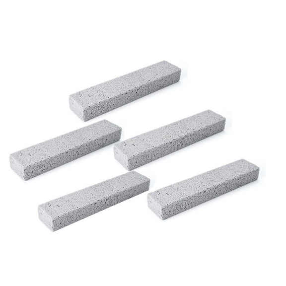 ACDANC 5-Pack Pumice Stones for Cleaning,Dual-Sided Pumice Stone,Piedra Pomez for Toilets & Tiles,Heavy-Duty,Multi-Use,Gray